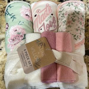 Baby towel and washcloth set